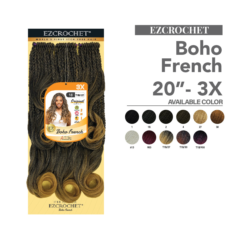 EZCROCHET Boho French 20"-3X