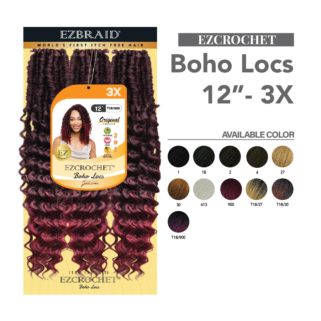 EZCROCHET Boho Locs 12"-3X