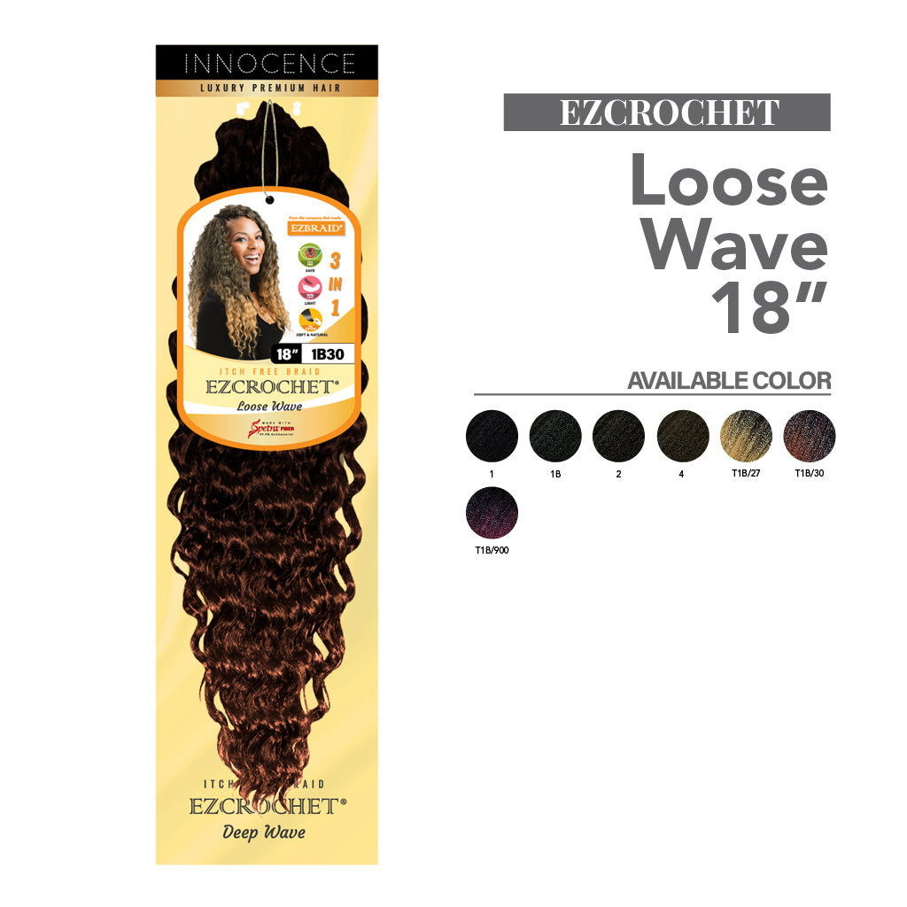 EZCROCHET Loose Wave 18" - EZBRAID UK