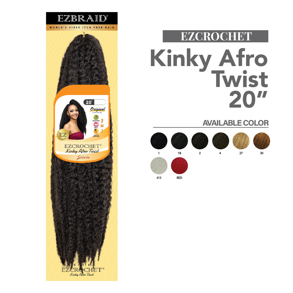 EZCROCHET Kinky Afro Twist 20" - EZBRAID UK