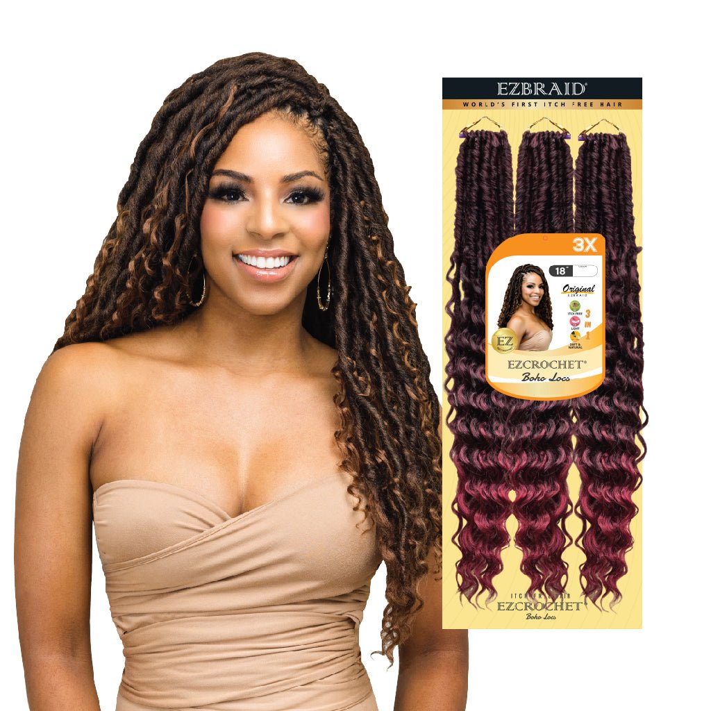 EZCROCHET Boho Locs 18"-3X - EZBRAID UK